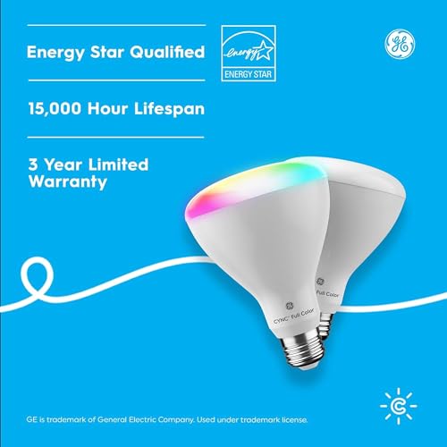 GE CYNC Color Changing Smart LED Floodlight Bulbs
