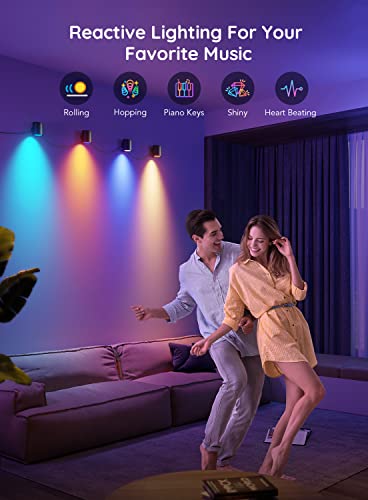 RGBIC Smart Wall Sconces with Music Sync