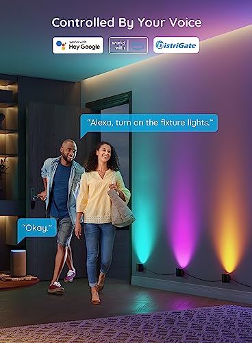 RGBIC Smart Wall Sconces with Music Sync