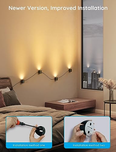 RGBIC Smart Wall Sconces with Music Sync
