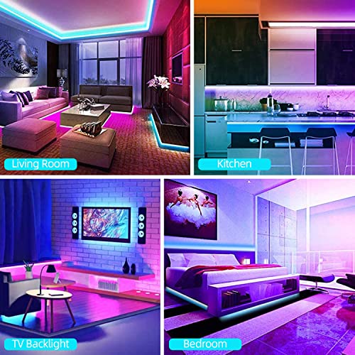 100FT Smart LED Strip Lights for Home Decor