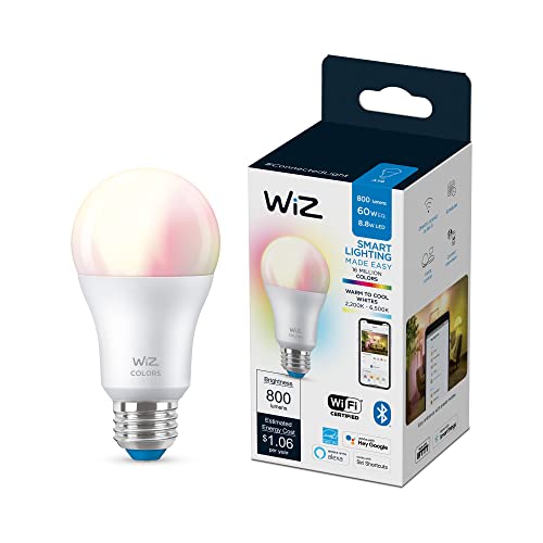 WiZ 60W A19 Color LED Smart Bulb (1 Pack)