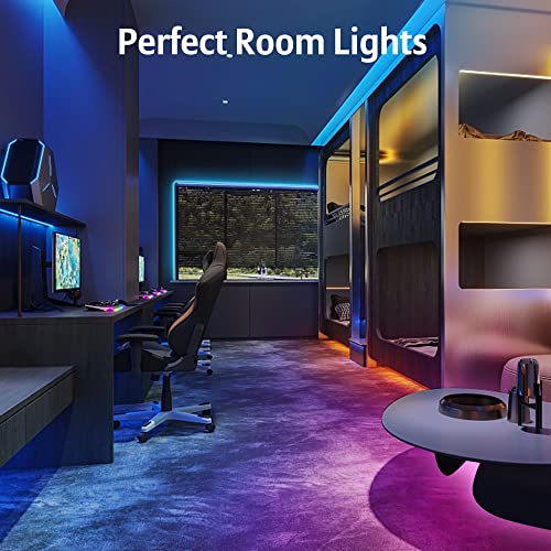 Colorful 50ft LED Lights for Bedroom, Smart Control