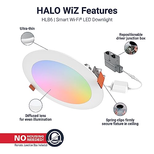 Smart Wi-Fi LED Recessed Downlight - HALO 6 Inch