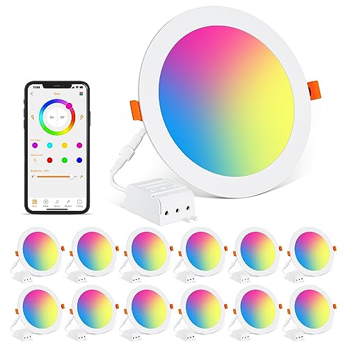 6 Inch Color Changing LED Downlights - Alexa Compatible