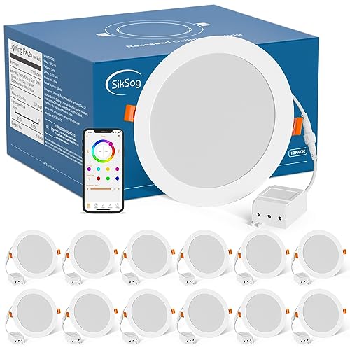 6 Inch Color Changing LED Downlights - Alexa Compatible