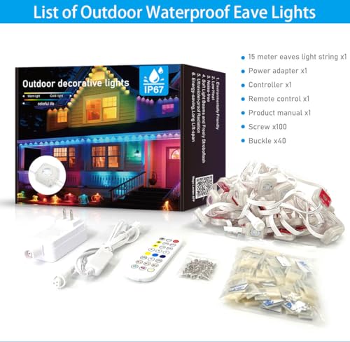 RGB+IC Smart Eaves Lights for Year-Round Outdoor Decorating