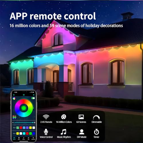 RGB+IC Smart Eaves Lights for Year-Round Outdoor Decorating