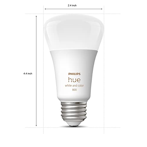Philips Hue 60W LED Bulb 3 Pack - Color-Changing Light