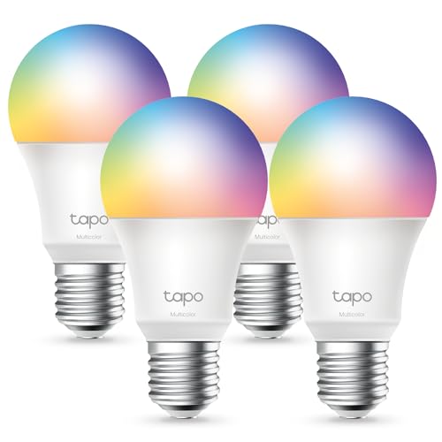 TP-Link Tapo RGBW Smart Light Bulbs, Dimmable