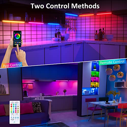 RGB Under Cabinet Lights Kit with Remote Control