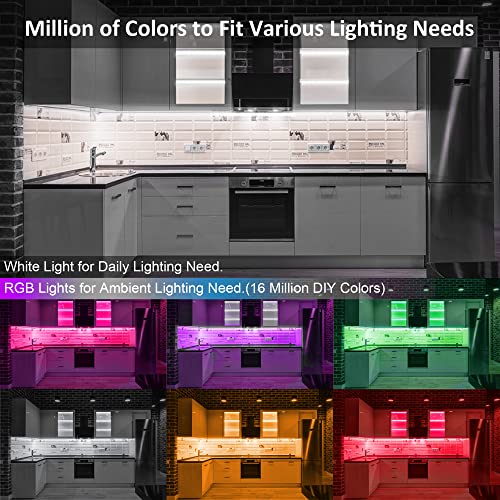 RGB Under Cabinet Lights Kit with Remote Control