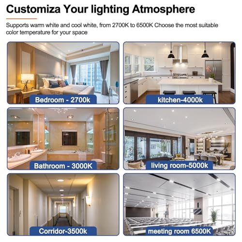 ChangM 8-Pack Smart LED Recessed Lighting, Alexa Compatible