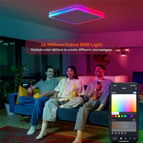 Annaror Smart LED Ceiling Light: Compatible with Alexa