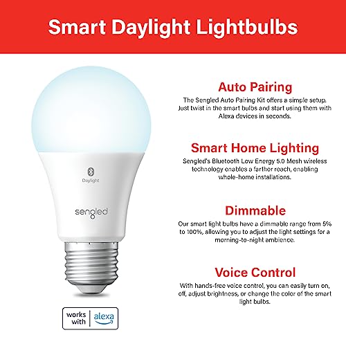 4-Pack Sengled Smart LED Bulbs, 100W Equivalent, Dimmable