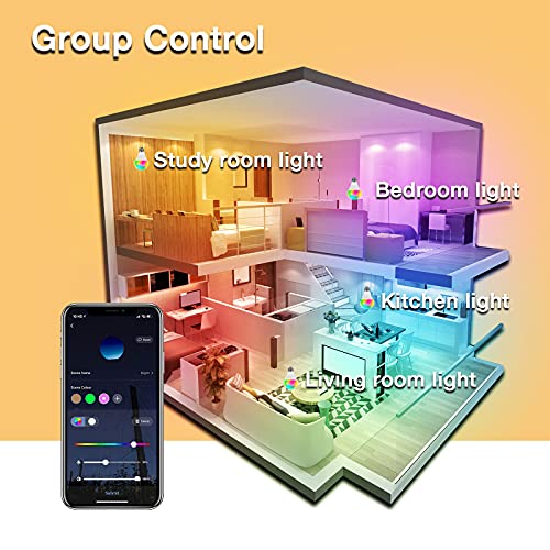 DAYBETTER Smart Color Changing LED Light Bulbs (12 pack)