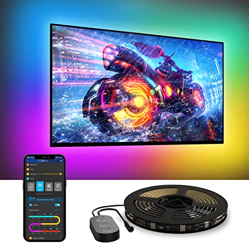 RGBIC TV Backlight for 55-65 inch TVs, Smart