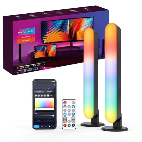 Color-changing Smart LED Light Bars with Music Sync & Voice Control