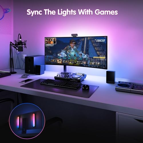 Color-changing Smart LED Light Bars with Music Sync & Voice Control