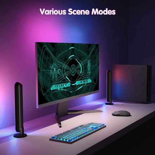 Color-changing Smart LED Light Bars with Music Sync & Voice Control