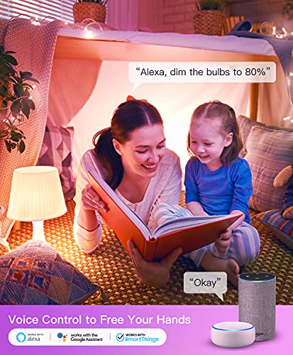 Music Sync Color Changing Smart Light Bulbs 2-Pack
