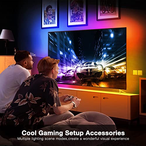 100ft Smart WiFi LED Strip Lights, App Controlled
