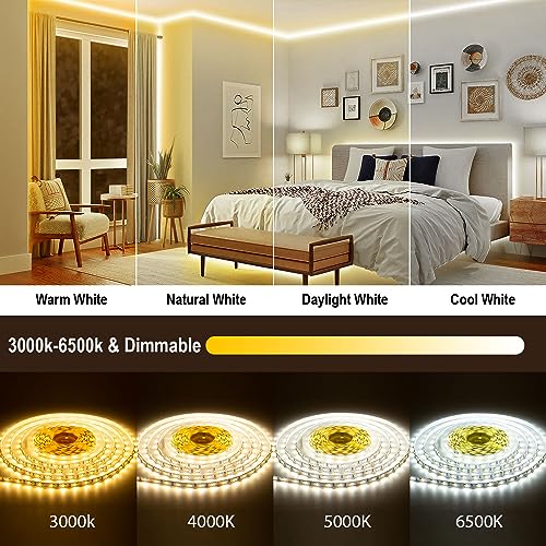 Smart White LED Strip Lights - Customize Your Space