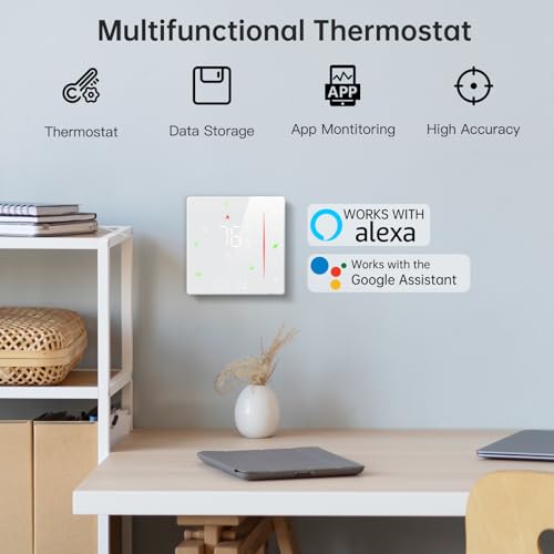 Programmable Voice Control Smart Thermostat Compatible with Alexa