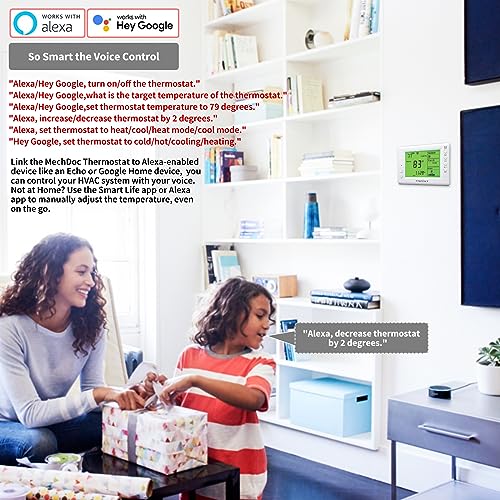 Smart Thermostat for Alexa & Google, 7-Day Programmable