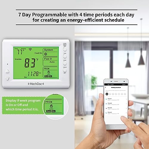 Smart Thermostat for Alexa & Google, 7-Day Programmable