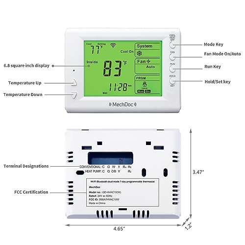 Smart Thermostat for Alexa & Google, 7-Day Programmable