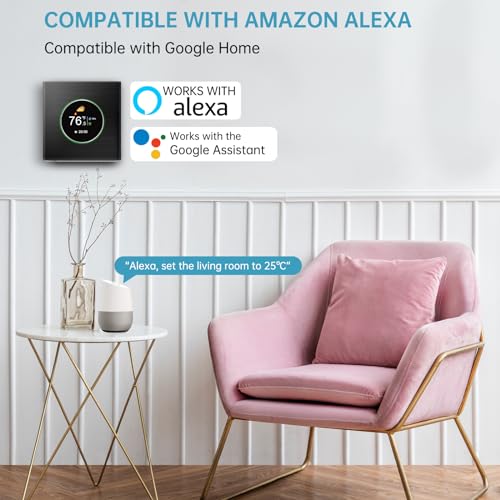 Smart Thermostat for Electric Heaters: Works with Alexa