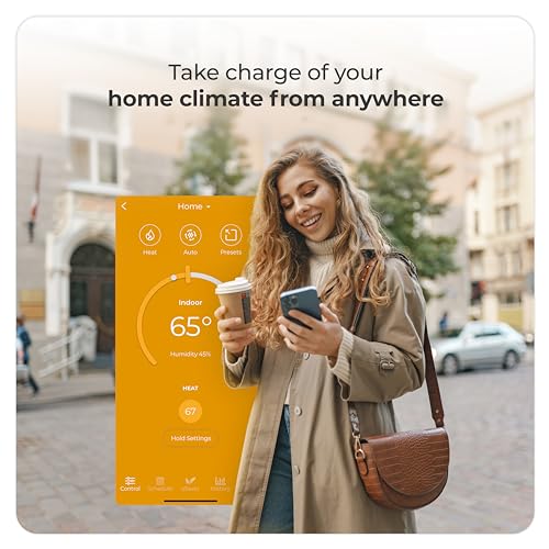 Smart Thermostat Compatible with Conventional and Heat Pump