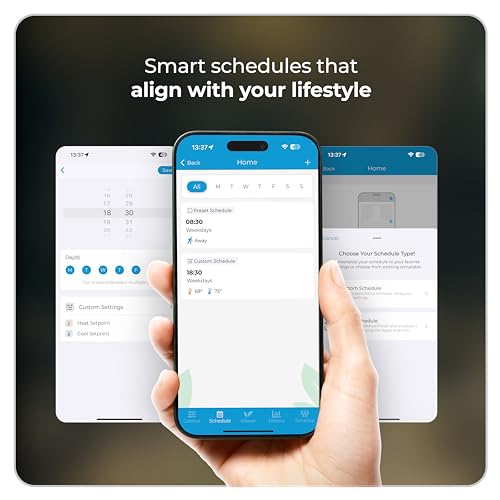 Smart Thermostat Compatible with Conventional and Heat Pump