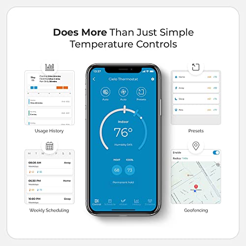 Cielo Smart Thermostat with Touchscreen Color Display