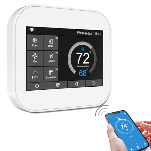 7 Day Programmable WiFi Thermostat for Smart Homes