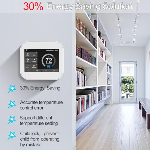 7 Day Programmable WiFi Thermostat for Smart Homes