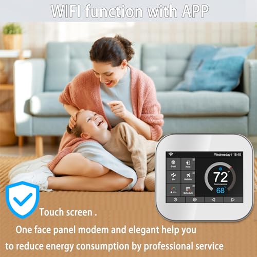 7 Day Programmable WiFi Thermostat for Smart Homes
