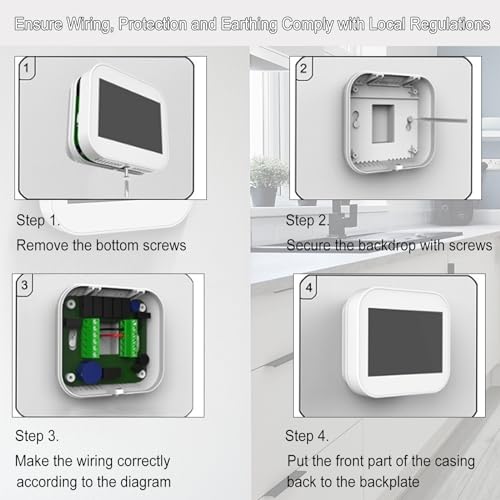 7 Day Programmable WiFi Thermostat for Smart Homes