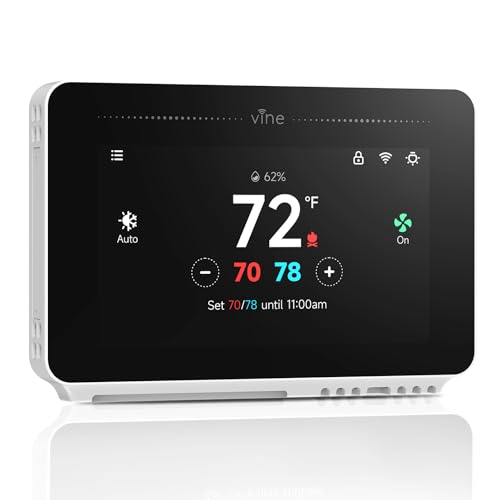 Smart Home Thermostat with 4.3" Touch Screen