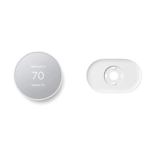 Google Nest Smart Thermostat with Trim Kit - Snow