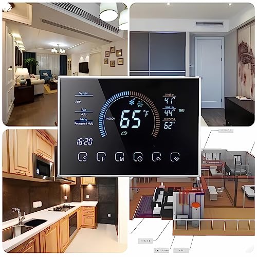 WiFi Thermostat for Home Heat Pump, Voice Controlled Alexa/Google