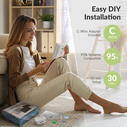 WiFi Programmable Smart Thermostat for Home, Energy Saving