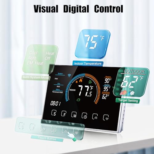 WiFi Programmable Thermostat for Home - Energy Saving