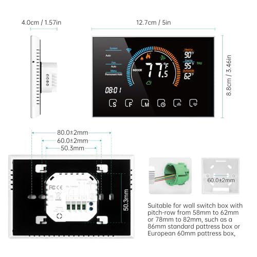 WiFi Programmable Thermostat for Home - Energy Saving
