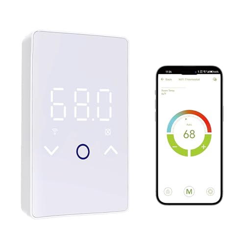 MAXKOSKO Smart WiFi Electric Floor Warming Thermostat - White