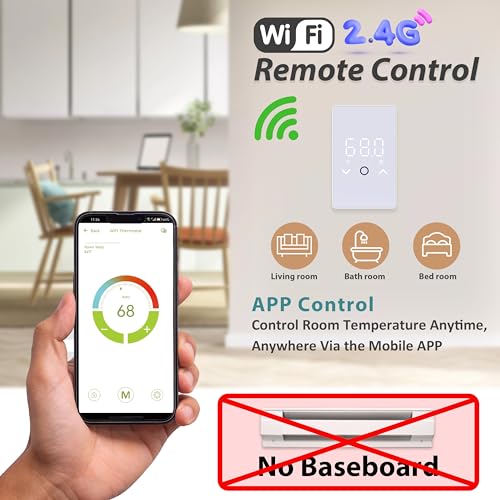 MAXKOSKO Smart WiFi Electric Floor Warming Thermostat - White