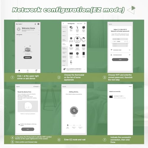 WiFi Touch-Screen Programable Thermostat for HVAC Systems