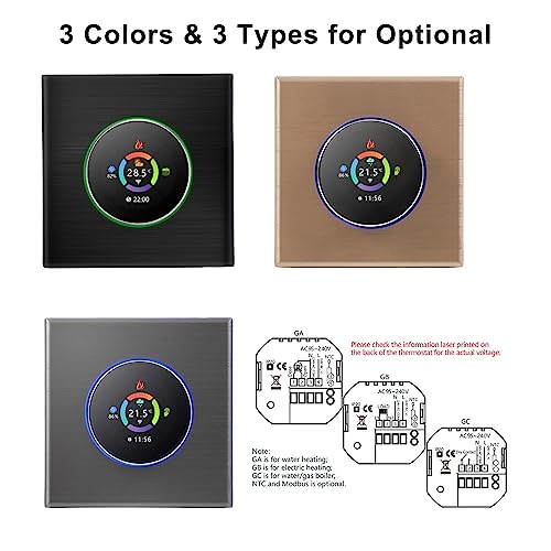 Docooler Smart Thermostat with Voice Control, 3 Colors
