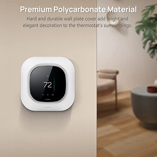Ecobee Smart Thermostat Wall Plate Cover Kit, White